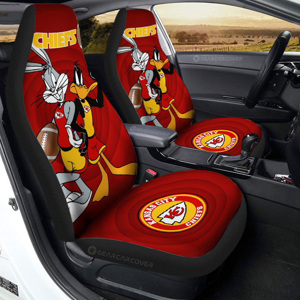 Kansas City Chiefs Car Seat Covers Custom Car Accessories - Gearcarcover - 2
