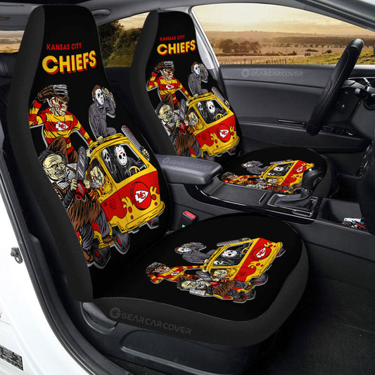 Kansas City Chiefs Car Seat Covers Custom Car Accessories - Gearcarcover - 2