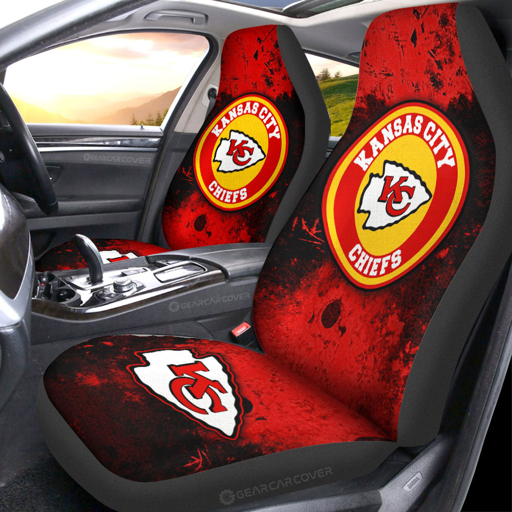 Kansas City Chiefs Car Seat Covers Custom Car Accessories - Gearcarcover - 1