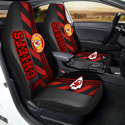 Kansas City Chiefs Car Seat Covers Custom Car Accessories - Gearcarcover - 2