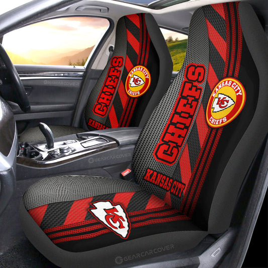 Kansas City Chiefs Car Seat Covers Custom Car Accessories - Gearcarcover - 1