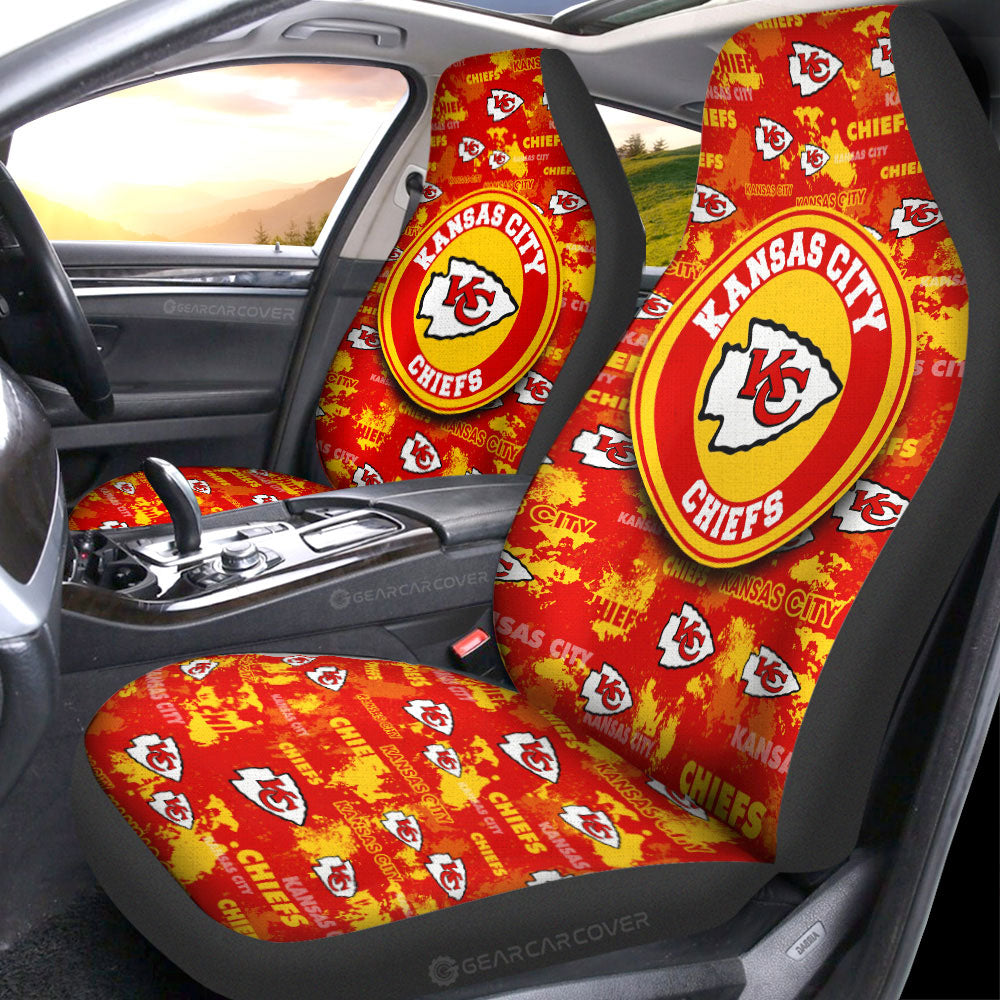 Kansas City Chiefs Car Seat Covers Custom Car Accessories - Gearcarcover - 1