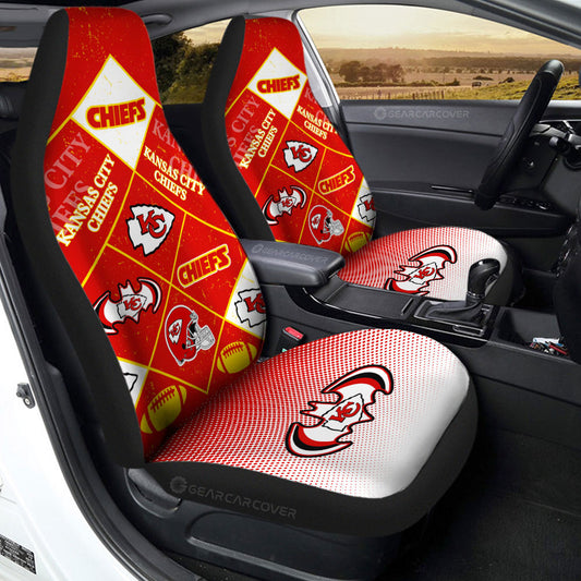 Kansas City Chiefs Car Seat Covers Sporty Team Collection - Gearcarcover - 2