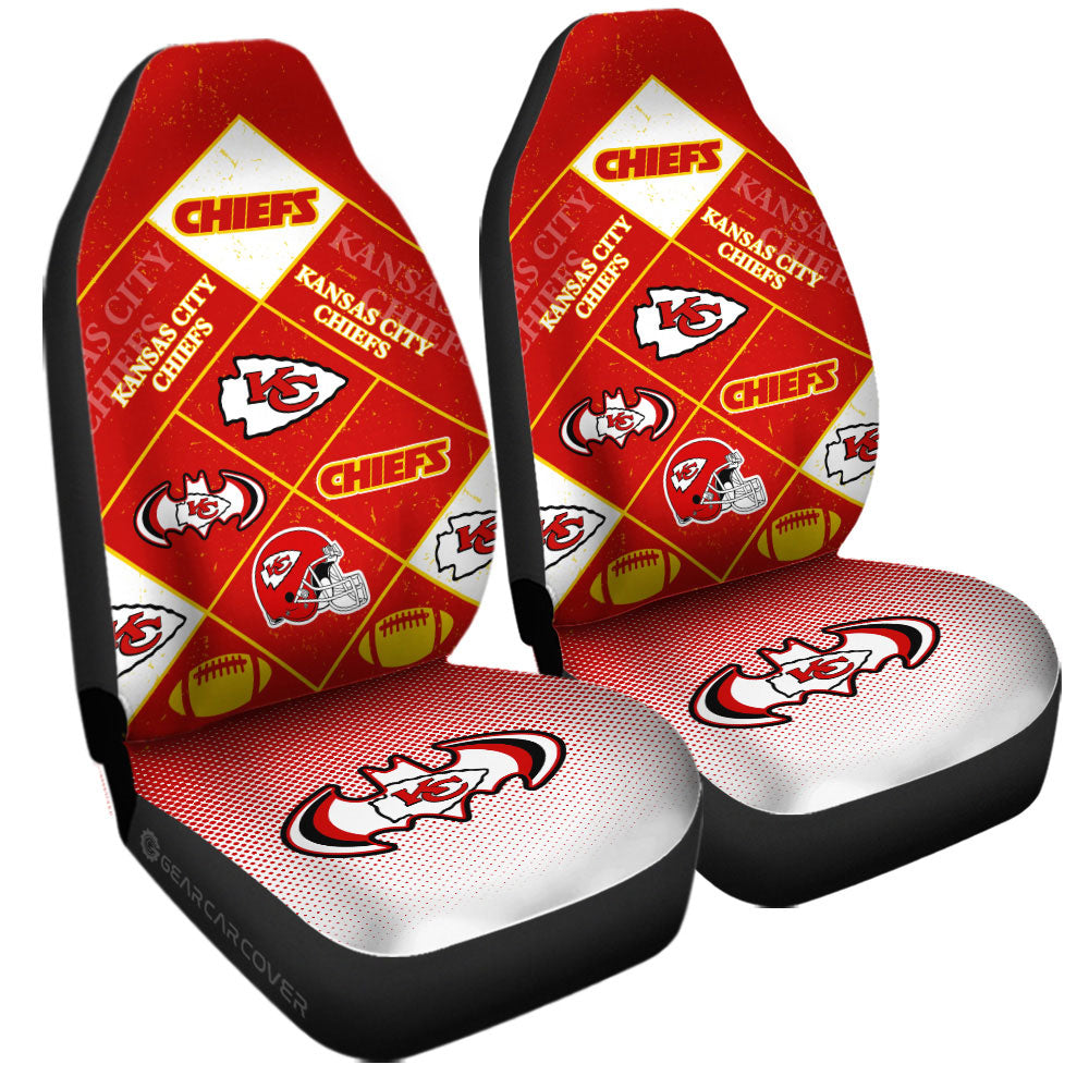Kansas City Chiefs Car Seat Covers Sporty Team Collection - Gearcarcover - 3