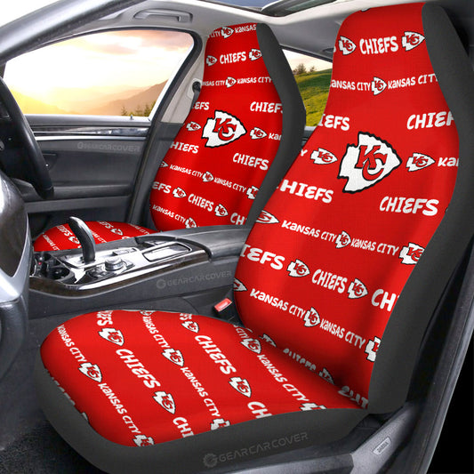 Kansas City Chiefs Car Seat Covers Sporty Team Collection - Gearcarcover - 1