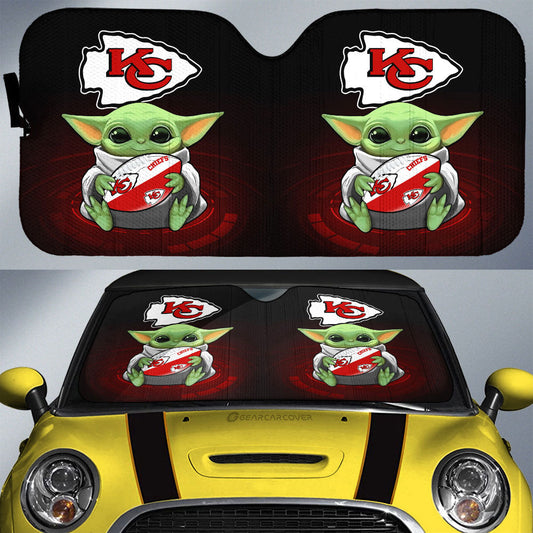 Kansas City Chiefs Car Sunshade Custom Car Accessories For Fan - Gearcarcover - 1