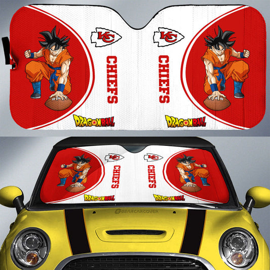 Kansas City Chiefs Car Sunshade Custom Car Accessories For Fans - Gearcarcover - 1