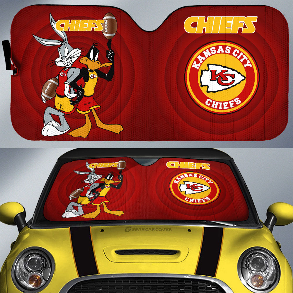 Kansas City Chiefs Car Sunshade Custom Car Accessories - Gearcarcover - 1