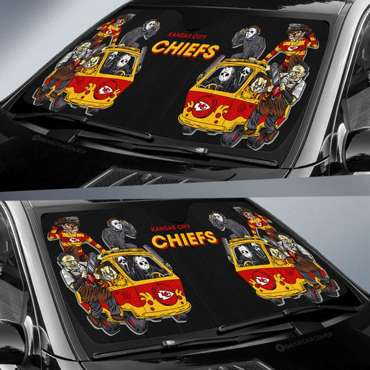 Kansas City Chiefs Car Sunshade Custom Car Accessories - Gearcarcover - 2