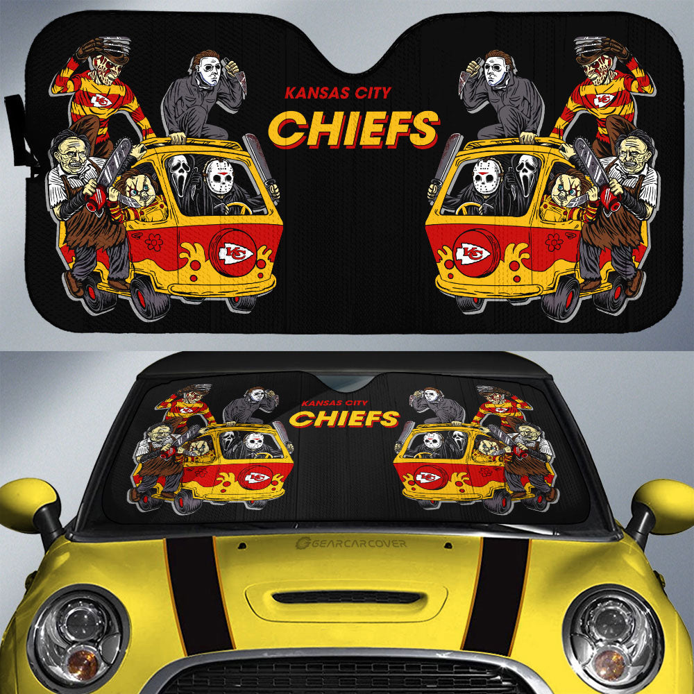 Kansas City Chiefs Car Sunshade Custom Car Accessories - Gearcarcover - 1