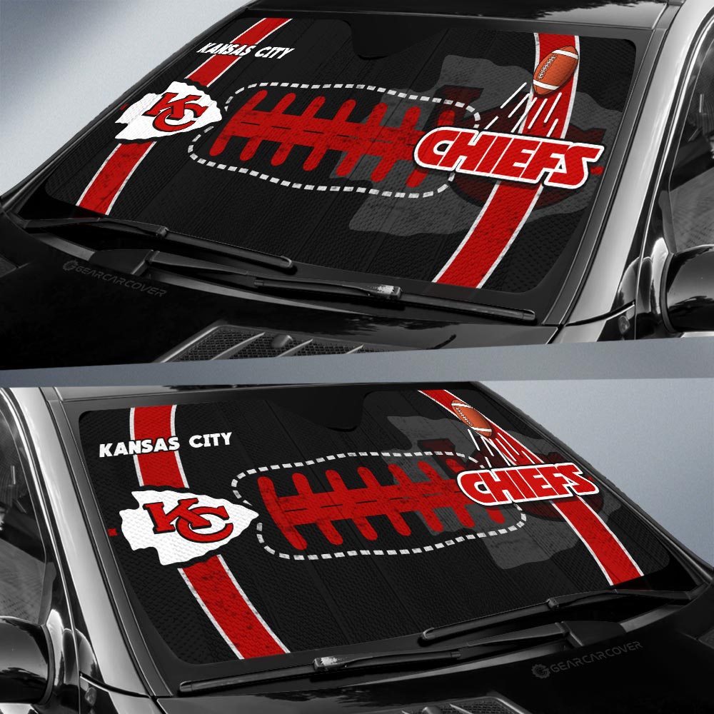 Kansas City Chiefs Car Sunshade Custom Car Accessories - Gearcarcover - 2