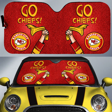 Kansas City Chiefs Car Sunshade Custom Car Accessories - Gearcarcover - 1