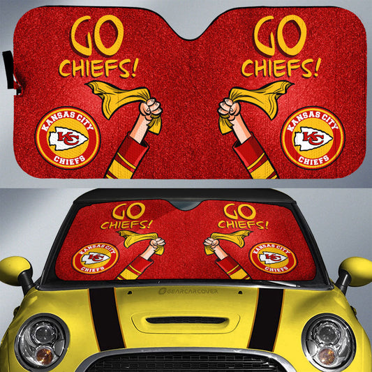 Kansas City Chiefs Car Sunshade Custom Car Accessories - Gearcarcover - 1