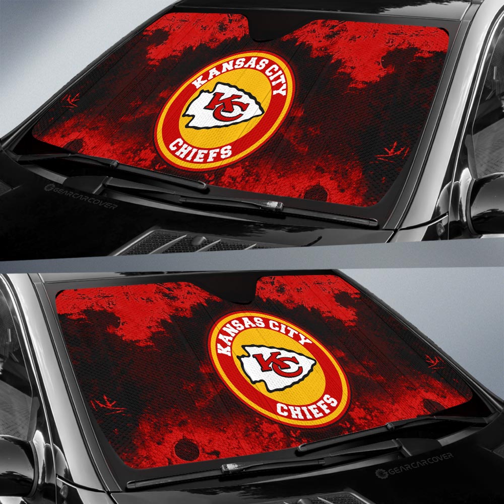 Kansas City Chiefs Car Sunshade Custom Car Accessories - Gearcarcover - 2