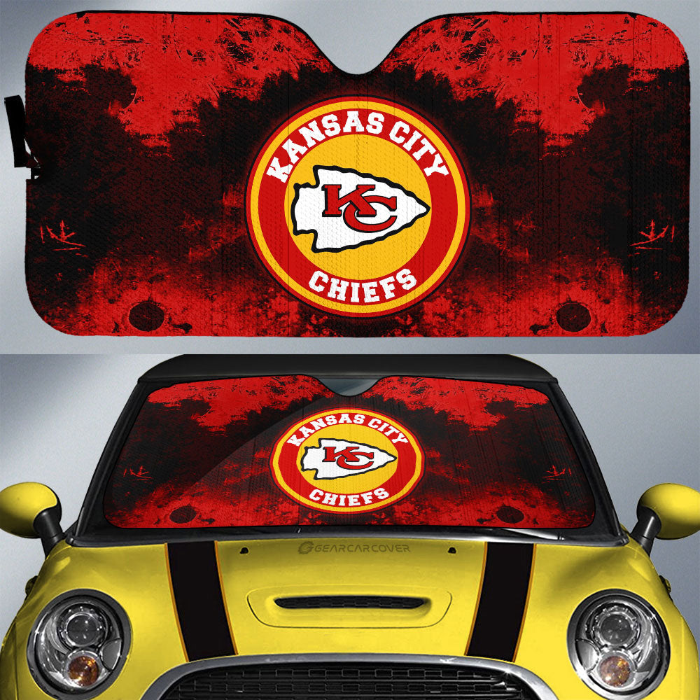 Kansas City Chiefs Car Sunshade Custom Car Accessories - Gearcarcover - 1