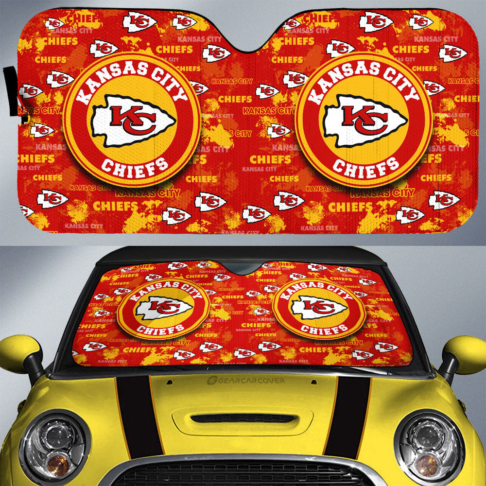 Kansas City Chiefs Car Sunshade Custom Car Accessories - Gearcarcover - 1