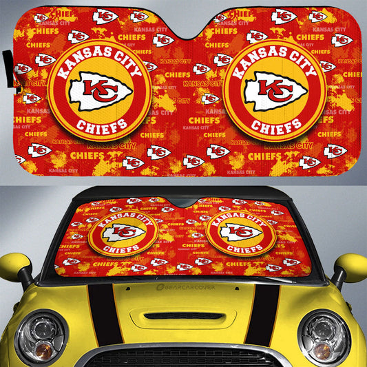 Kansas City Chiefs Car Sunshade Custom Car Accessories - Gearcarcover - 1