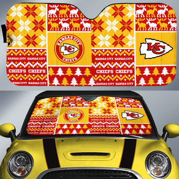 Kansas City Chiefs Car Sunshade Custom Ugly Style Car Accessories - Gearcarcover - 1