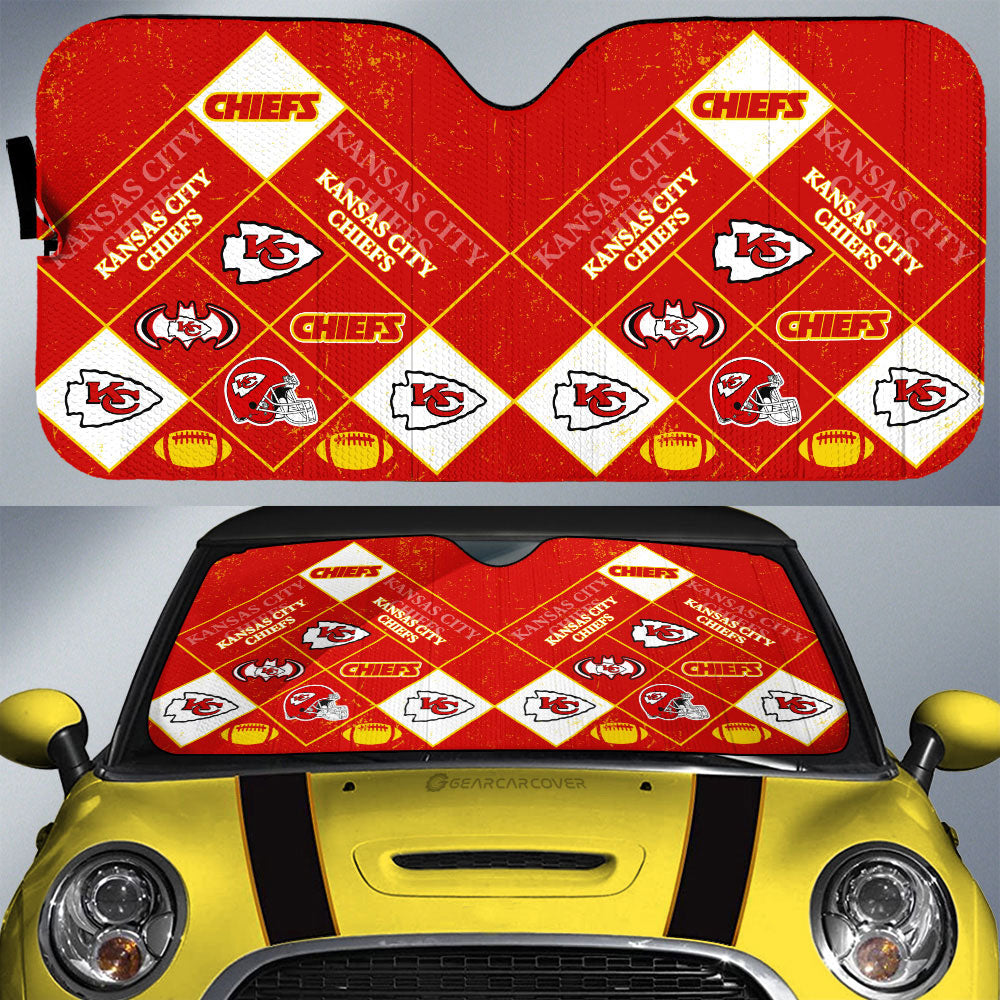 Kansas City Chiefs Car Sunshade Sporty Team Collection - Gearcarcover - 1