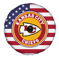 Kansas City Chiefs Mix US Flag Spare Tire Cover With Camera Hole - Gearcarcover - 4