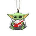 Kansas City Chiefs Ornament Baby Yoda Car Accessories - Gearcarcover - 1