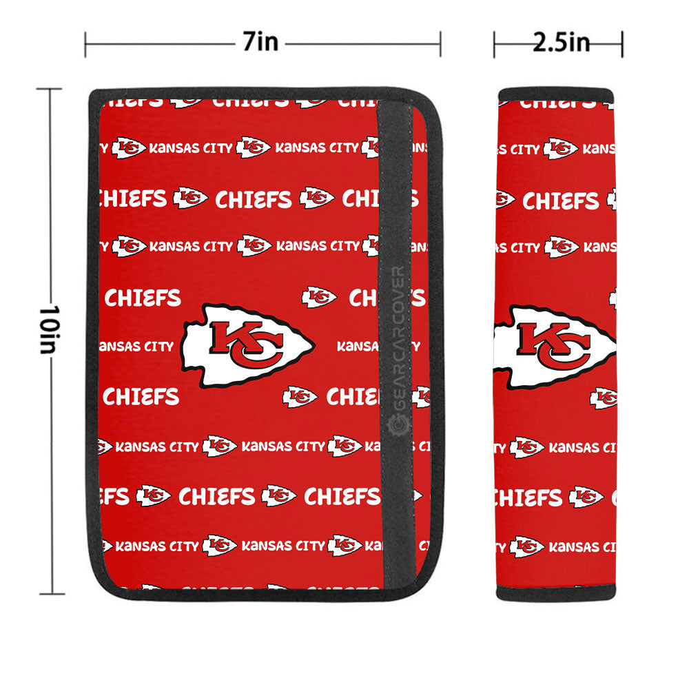 Kansas City Chiefs Seat Belt Covers Sporty Team Collection - Gearcarcover - 1