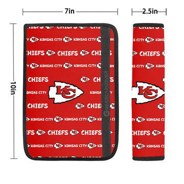 Kansas City Chiefs Seat Belt Covers Sporty Team Collection - Gearcarcover - 1