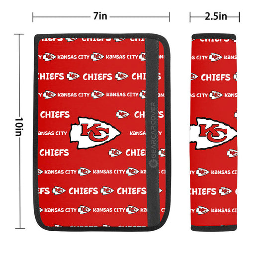 Kansas City Chiefs Seat Belt Covers Sporty Team Collection - Gearcarcover - 1