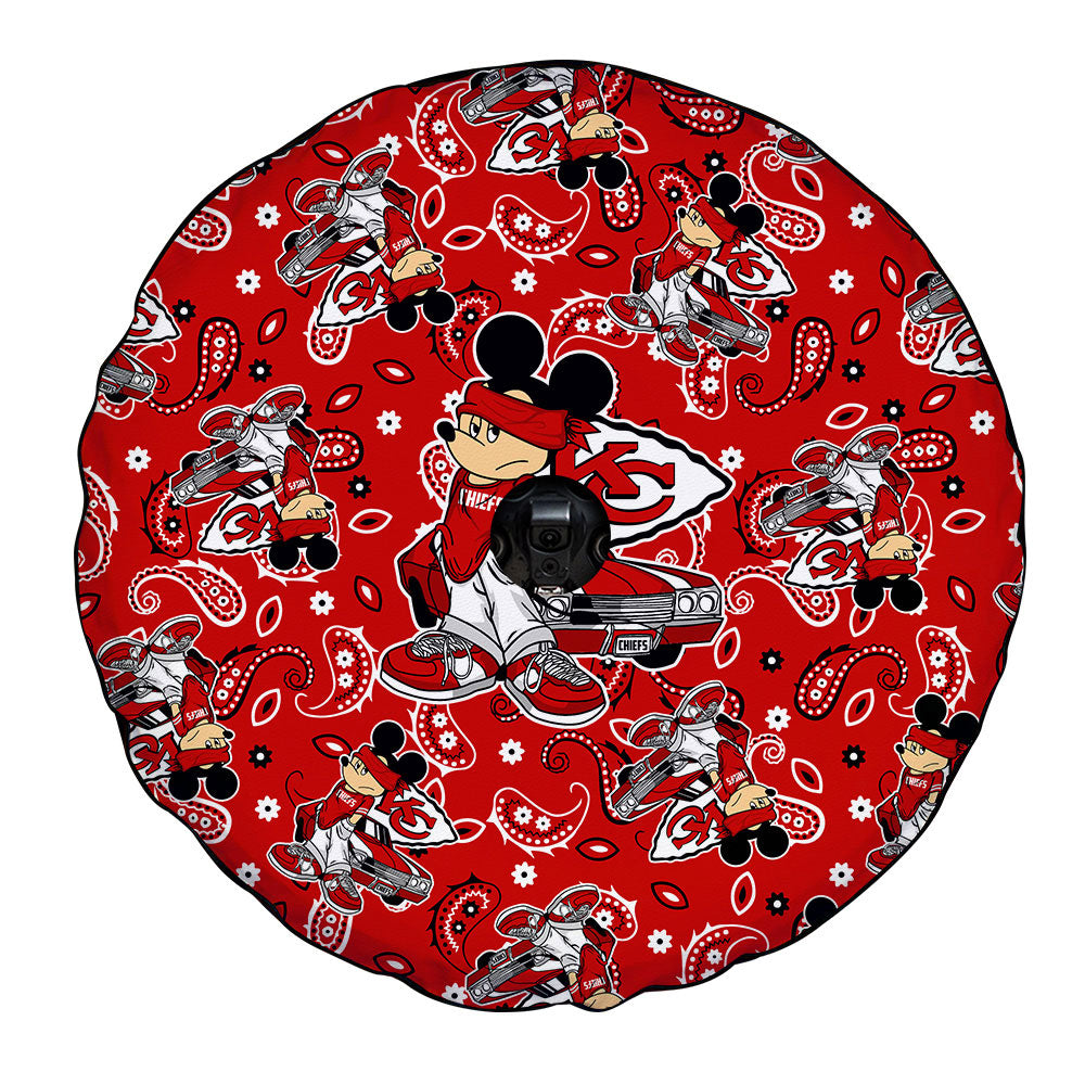 Kansas City Chiefs Spare Tire Covers Camera Hole Cartoon Theme Collection - Gearcarcover - 4