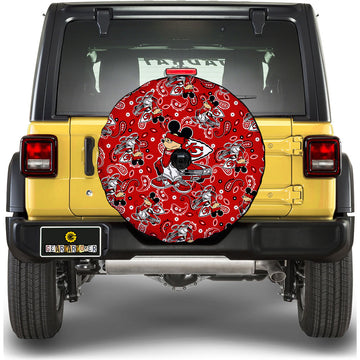 Kansas City Chiefs Spare Tire Covers Camera Hole Cartoon Theme Collection - Gearcarcover - 1