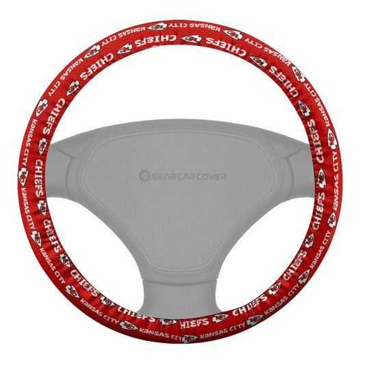 Kansas City Chiefs Steering Wheel Cover Sporty Team Collection - Gearcarcover - 2