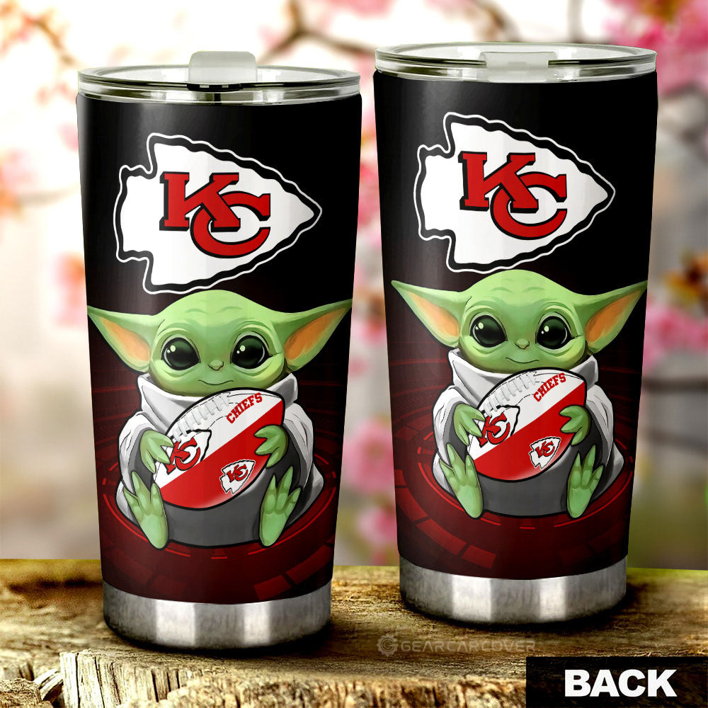 Kansas City Chiefs Tumbler Cup Custom Car Accessories For Fan - Gearcarcover - 2