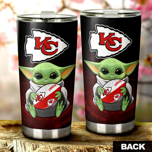 Kansas City Chiefs Tumbler Cup Custom Car Accessories For Fan - Gearcarcover - 2