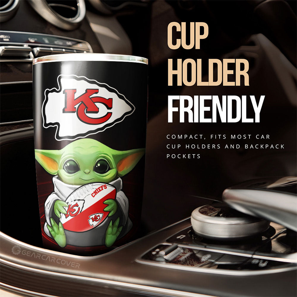 Kansas City Chiefs Tumbler Cup Custom Car Accessories For Fan - Gearcarcover - 3