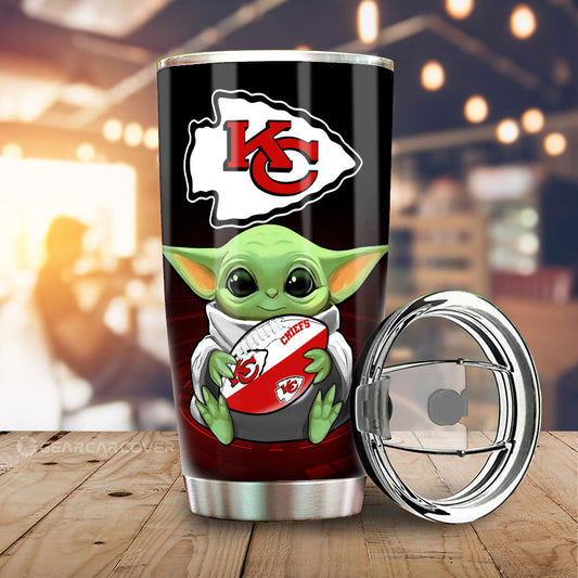 Kansas City Chiefs Tumbler Cup Custom Car Accessories For Fan - Gearcarcover - 1