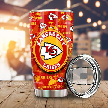 Kansas City Chiefs Tumbler Cup Custom Car Accessories - Gearcarcover - 1