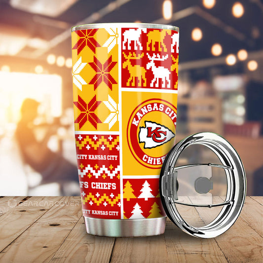 Kansas City Chiefs Tumbler Cup Custom Ugly Style Car Accessories - Gearcarcover - 1
