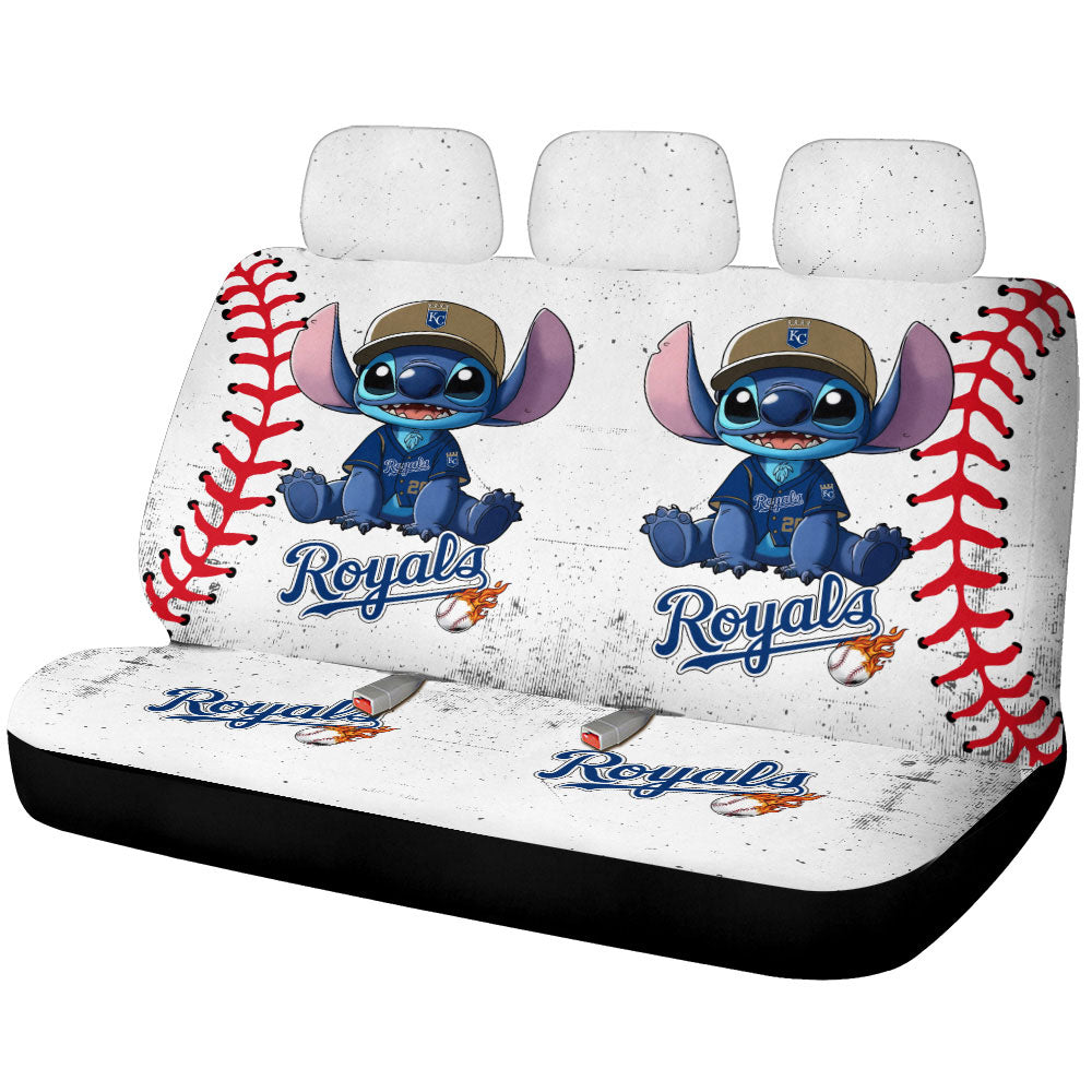 Kansas City Royals Car Back Seat Covers Stitch Theme Collection - Gearcarcover - 1