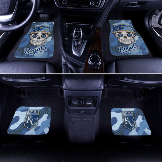 Kansas City Royals Car Floor Mats Skull Theme Collection - Gearcarcover - 2
