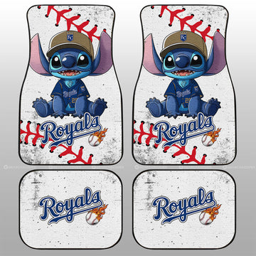 Kansas City Royals Car Floor Mats Stitch Theme Collection - Gearcarcover - 1