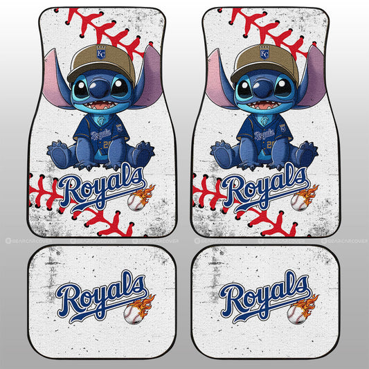 Kansas City Royals Car Floor Mats Stitch Theme Collection - Gearcarcover - 1