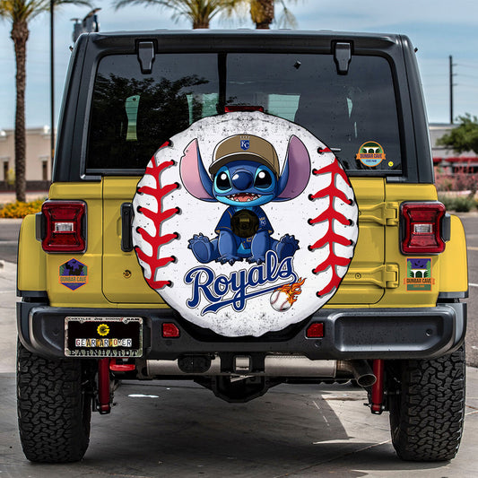Kansas City Royals Spare Tire Covers Camera Hole Stitch Theme Collection - Gearcarcover - 2