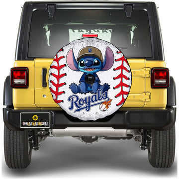 Kansas City Royals Spare Tire Covers Camera Hole Stitch Theme Collection - Gearcarcover - 1
