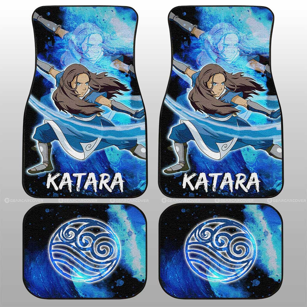 Katara Car Floor Mats Custom Avatar The Last Airbender Anime - Gearcarcover - 1