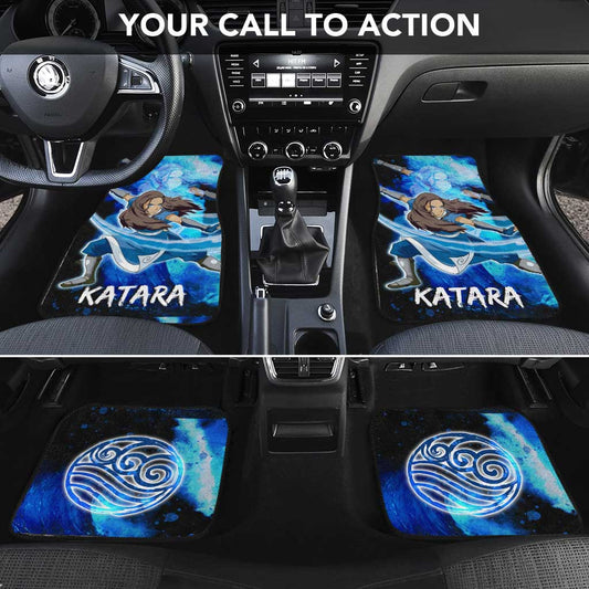 Katara Car Floor Mats Custom Avatar The Last - Gearcarcover - 2