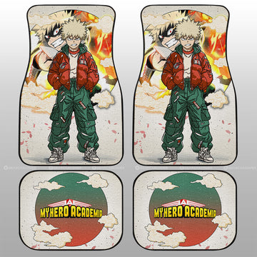 Katsuki Bakugo Car Floor Mats Anime Collection - Gearcarcover - 1