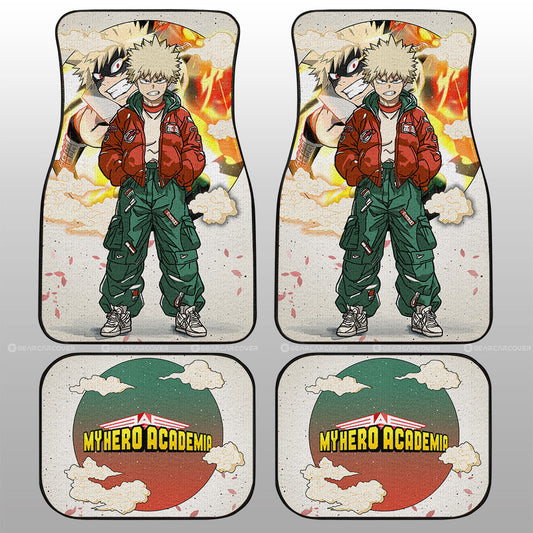 Katsuki Bakugo Car Floor Mats Anime Collection - Gearcarcover - 1
