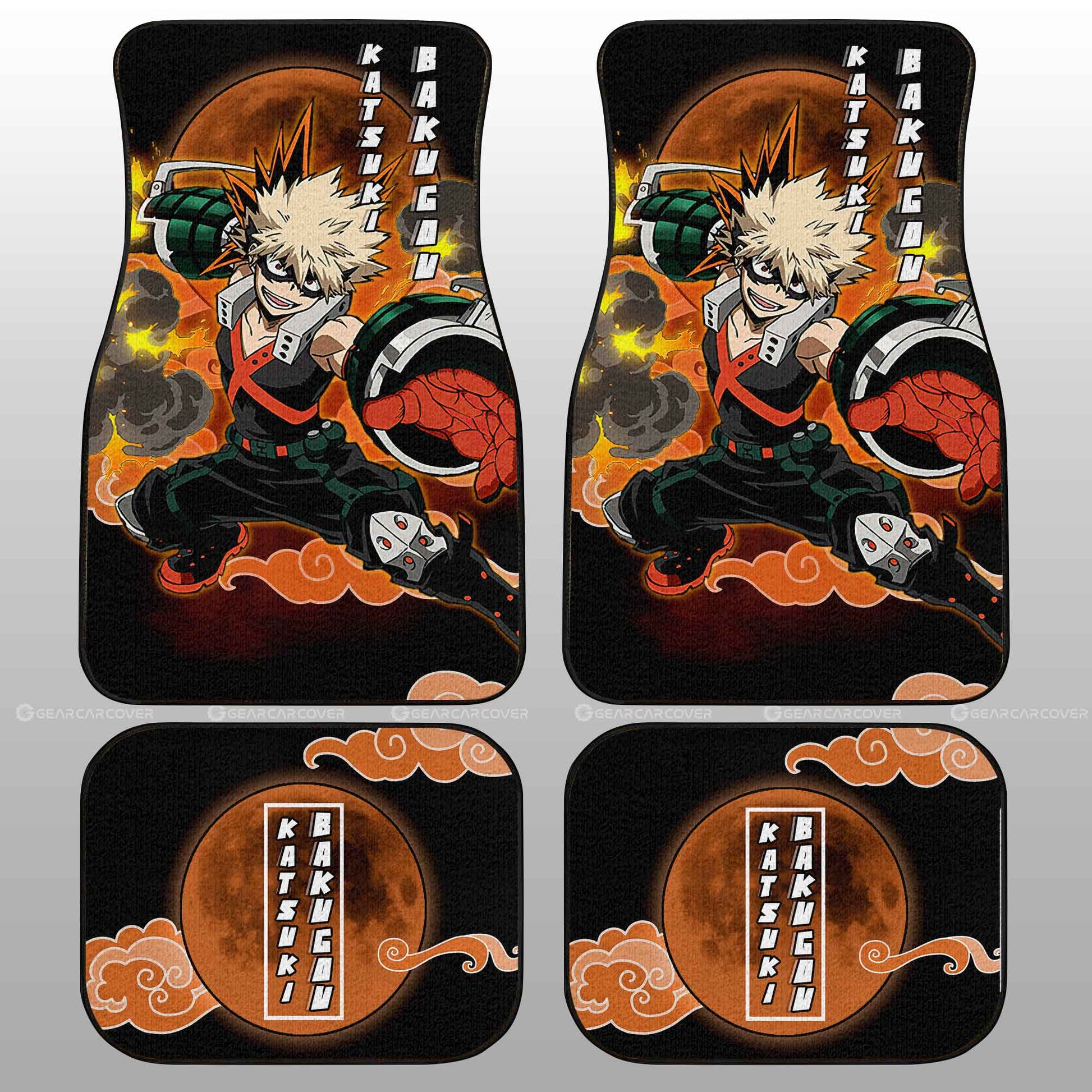 Katsuki Bakugo Car Floor Mats Custom Car Interior Accessories - Gearcarcover - 2