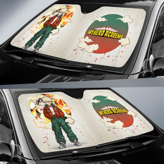 Katsuki Bakugo Car Sunshade Anime Collection - Gearcarcover - 2