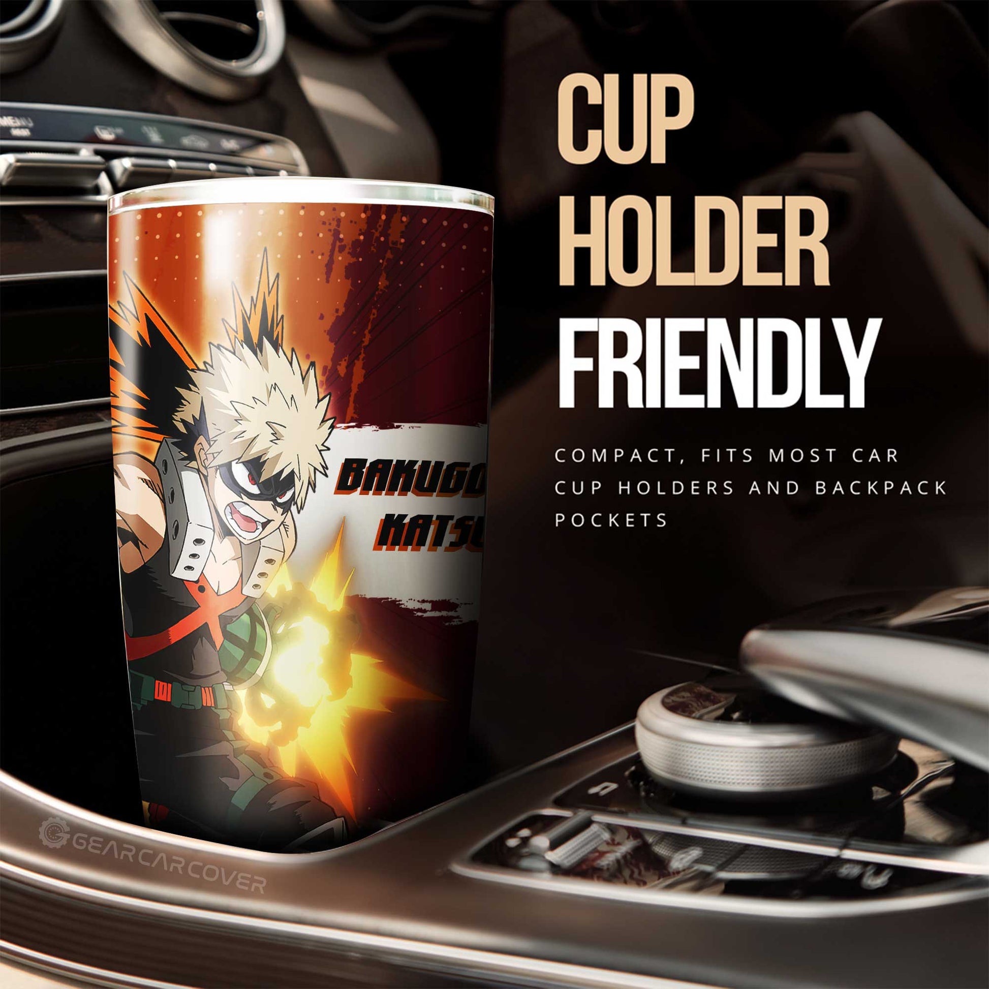 Katsuki Bakugo Tumbler Cup Custom For Fans - Gearcarcover - 2